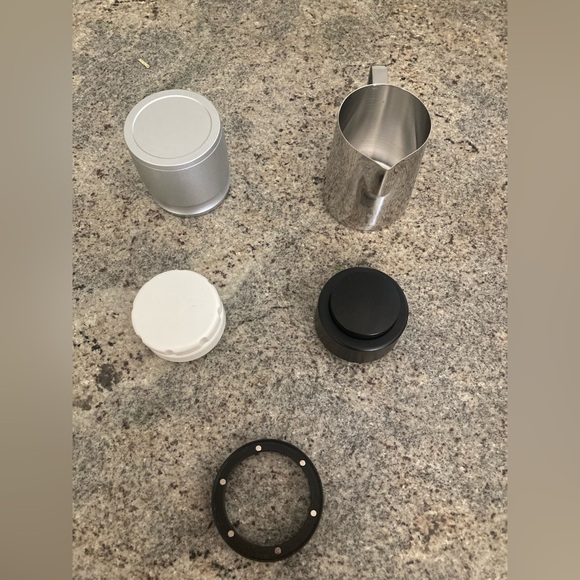 58mm Coffee Espresso Tamper Distributor Funnel Blind Shaker Milk Frothing Cup - Picture 2 of 8